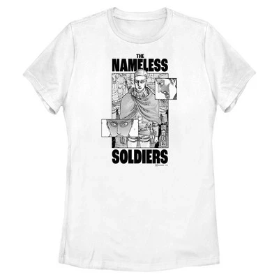 Женская футболка The Nameless Soldiers белого цвета