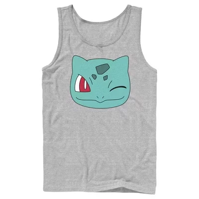 Мужская майка Pokemon Бульбазавр, меланжевая