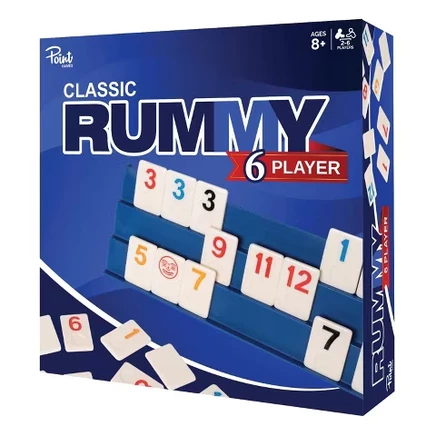 Набор Rummy Cube 6 Player Edition - Классическая семейная игра для детей от 8 лет с большим количеством плиток и шестью стойками - Идеально подходит для детей, взрослых и семейного игрового вечера