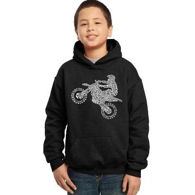 Толстовка с капюшоном Boy's Word Art - Фристайл для мотокросса - FMX black