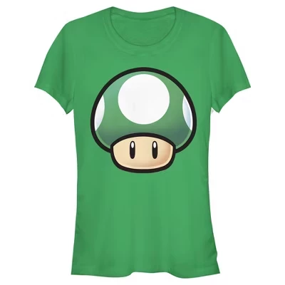 Juniors Womens  1-Up Mushroom Portrait T-Shirt