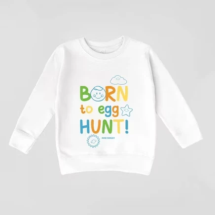 Детский свитшот The Juniper Shop Mini Smiley, белый