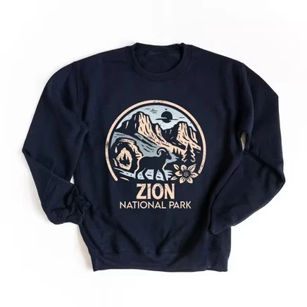 Женский свитшот Simply Sage Market Zion, темно-синий