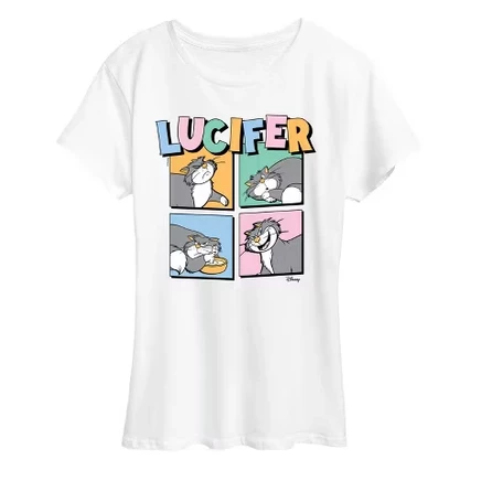 Женская футболка с коротким рукавом и графическим рисунком Lucifer Grid, белая