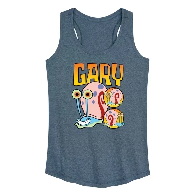 Женская майка SpongeBob Gary, синяя