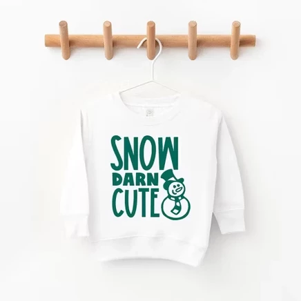 Детский свитшот The Juniper Shop Snow Darn Cute, белый