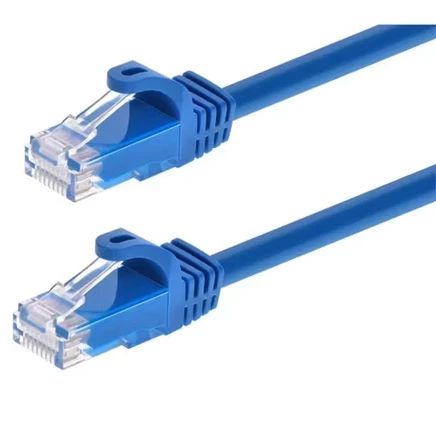 Патч-кабель Cat6 Ethernet - 2 фута - Синий | Сетевой Интернет-кабель - RJ45, многожильный, 550 МГц, UTP, Чистый медный провод, 24AWG - Flexboot