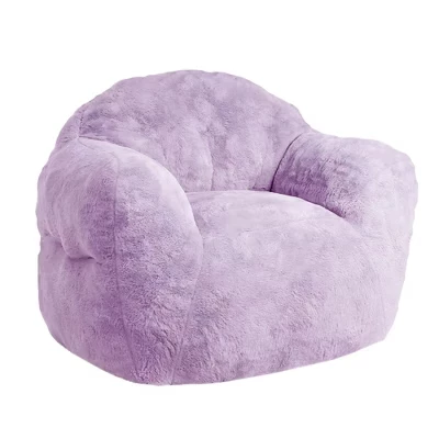 Очень большой диван-мешок Bean Bag, предварительно наполненный пеной с эффектом памяти, для взрослых, подростков и детей, для спальни и гостиной фиолетового цвета