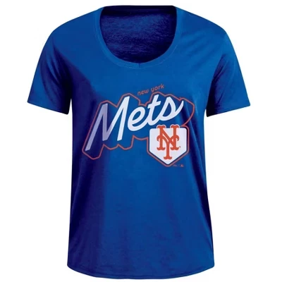 Женская футболка MLB New York Mets с V-вырезом