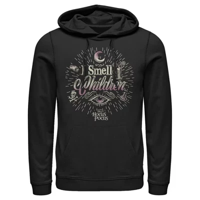Мужское худи Hocus Pocus «Witches Smell Children», черное