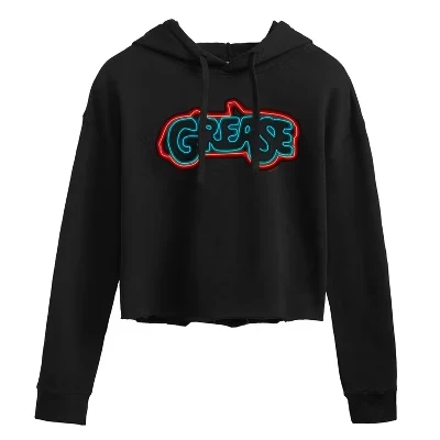 Женское худи Grease Highlighted укороченное, черное