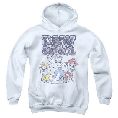 Толстовка с капюшоном Paw Patrol Sketch Pups для мальчиков, белая