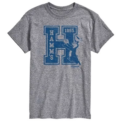 Мужская футболка с коротким рукавом Hamms - Letterman с графическим рисунком athletic heather