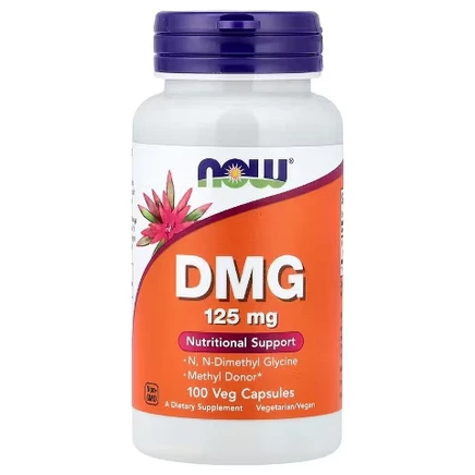 БАД NOW Foods DMG, 125 мг, 100 растительных капсул