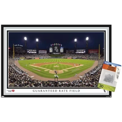 MLB Chicago White Sox - Поле с гарантированной ставкой 22 настенных плаката без рамки с прозрачными кнопками в комплекте