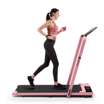Беговая дорожка A5 Pro Slim Walking Pad, легкая 2 в 1 для небольших помещений, грузоподъемность 300 фунтов, белого цвета