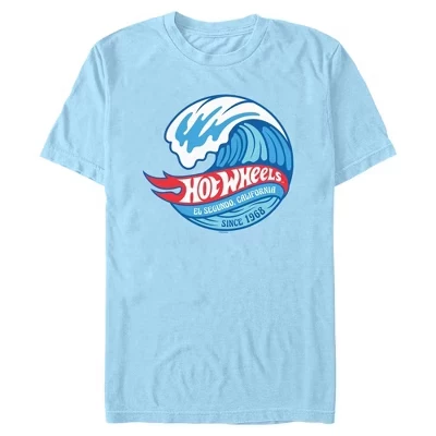 Мужская футболка California Wave Ride светло-голубого цвета