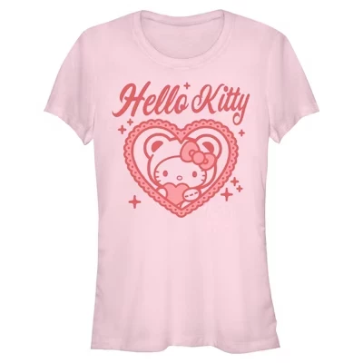 Женская футболка Hello Kitty Cute Heart, розовая