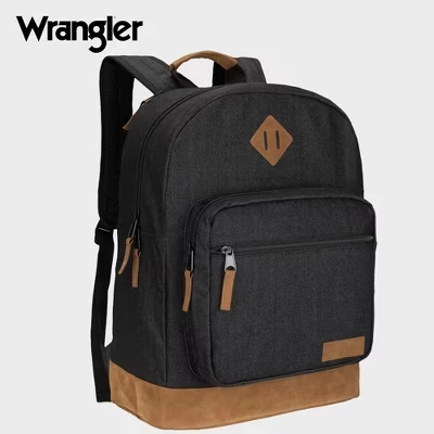Рюкзак Wrangler Yellowstone детский 18,5″ водоотталкивающий, черный
