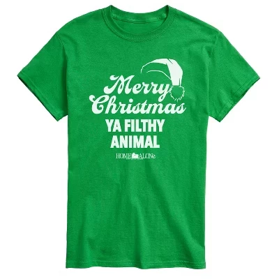 Мужская футболка с коротким рукавом и рисунком грязного животного Merry Christmas Ya, зеленая