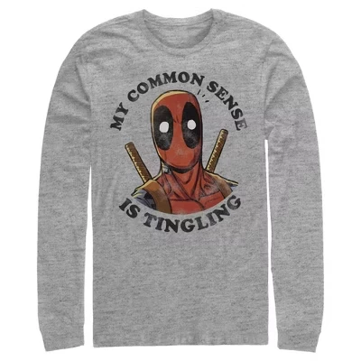 Мужской лонгслив Marvel Deadpool, меланжевый