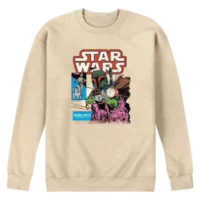 Men's -  - Boba Fett Comic Cover Graphic Fleece Sweatshirt cream