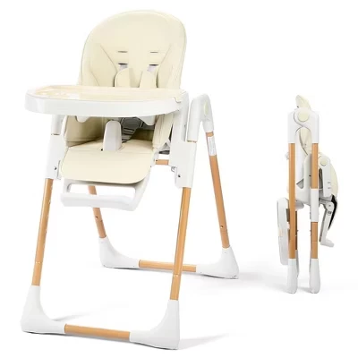 Детский стульчик для кормления Kinder King складной, бежевый