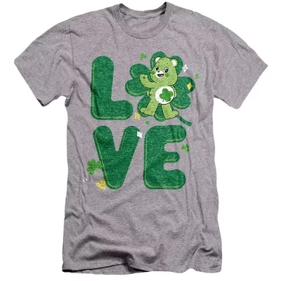 Мужская футболка Unlock The Magic Good Luck Bear Love с изображением Дня Святого Патрика, спортивная футболка heather