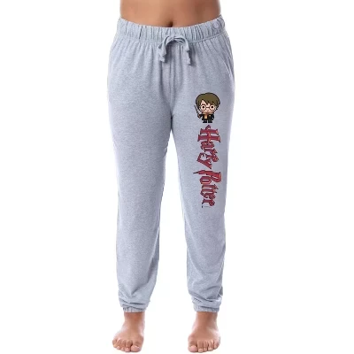 Женские пижамные брюки Sleep Jogger с персонажем Чиби из Волшебного мира, серые