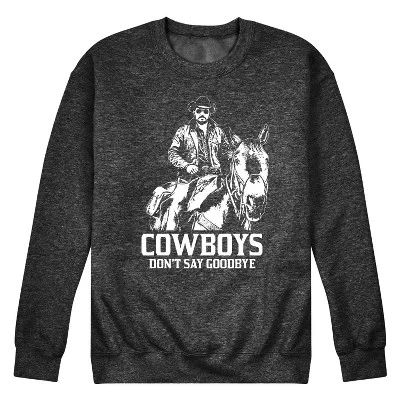 Мужская флисовая толстовка Rip Cowboys Don't Say Goodbye с графическим рисунком heather charcoal