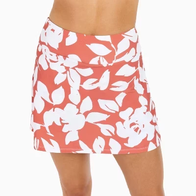 Женский короткий купальник А-силуэта Skort rusty rose, устойчивый к воздействию хлора