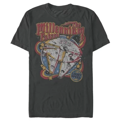 Мужская футболка Star Wars Millennium Falcon, угольная