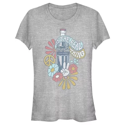 Женская футболка Coca Cola Unity It's the Real Thing для юниорок athletic heather