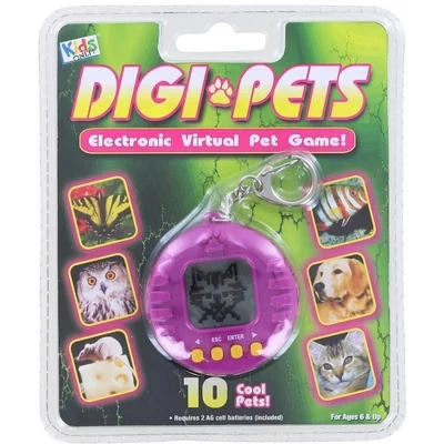 Электронная игра для виртуальных питомцев Digi Pets только для детей | Фиолетовый