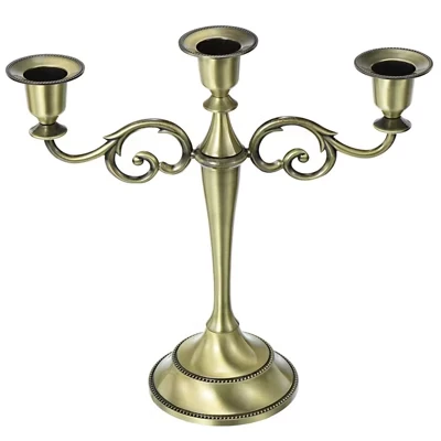 Канделябр Unique Bargains 3-рожковый, бронзовый
