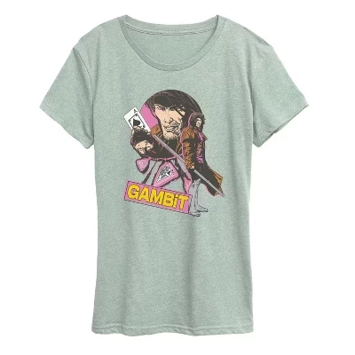 Женская футболка Gambit Ragin Cajun с коротким рукавом и рисунком heather sea foam