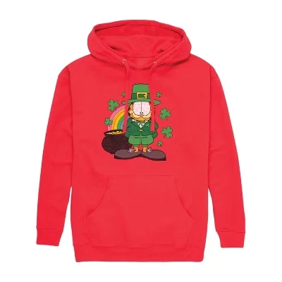 Мужское худи Garfield Rainbow Shamrocks, красное