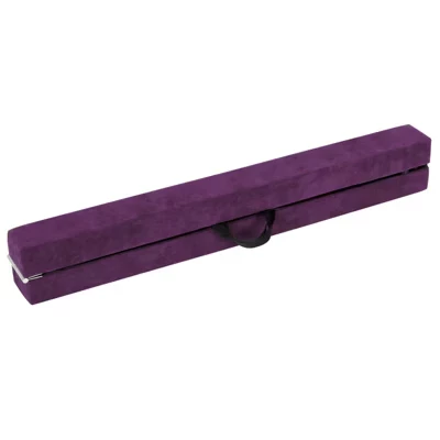 Гимнастическая перекладина Gymax 8FT Folding Balance Beam из пенопласта с основанием из цельного дерева и противоскользящим дном для детей и подростков Синий /Коричневый /Розовый / Разноцветный /Фиолетовый / Радужно-фиолетовый