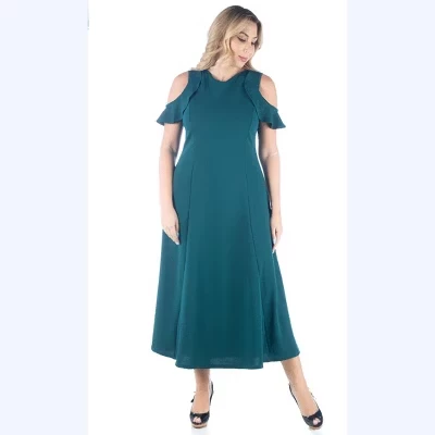 Женское платье 24seven Comfort Apparel макси, синее