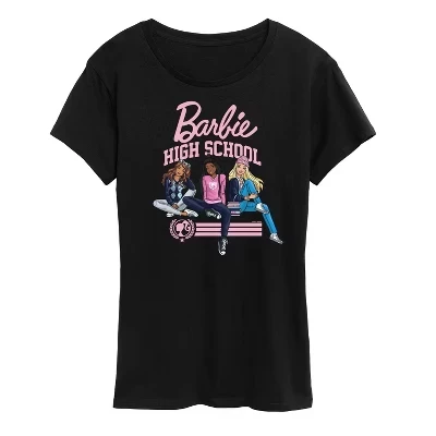 Женская футболка с коротким рукавом High School Dolls с графическим рисунком, черная