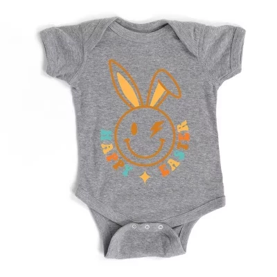 Боди для мальчиков The Juniper Shop Happy Easter, серый