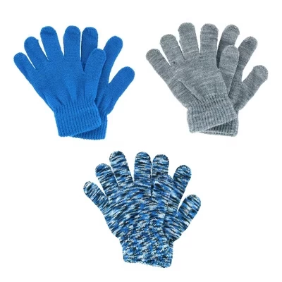 Мальчиковые перчатки Polar Extreme Magic, 3 пары, синие