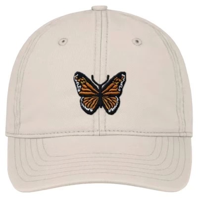 Унисекс кепка Lost Gods Small Butterfly, серо-бежевая
