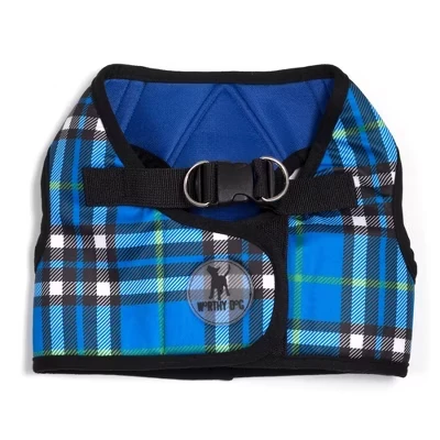 Клетчатый жилет Sidekick Harness синего цвета