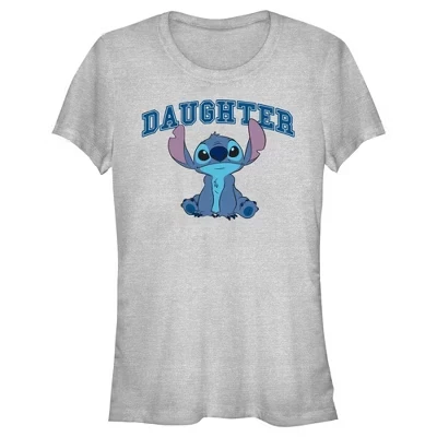 Женская футболка Lilo & Stitch Sitting Cute, серый меланж