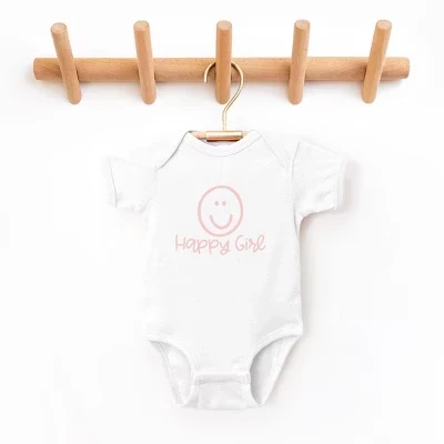 Детское боди The Juniper Shop «Happy Girl», белое