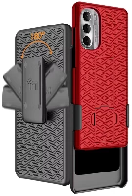 Чехол Nakedcellphone Moto G Stylus 5G, клипса, красный