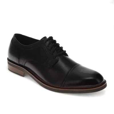 Мужское платье Allen из натуральной кожи Captoe Oxford Shoe черного цвета