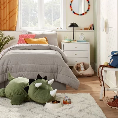 Детский комплект одеяла Pillowfort Channel Jersey, серый
