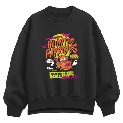 Женский свитшот Cars Tow Mater Hayrides, черный